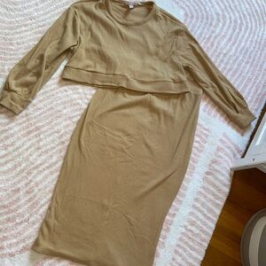 Maternity skirt & top set